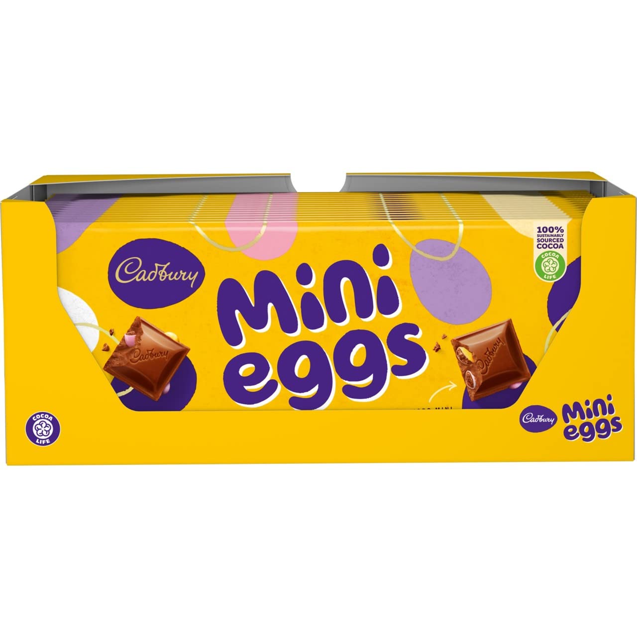 Cadbury Mini Eggs Chocolate Bar 360g (Bulk Box 14 x 360g Bars), OFFICIAL. Easter, Egg Hunt, Sharing Chocolate Bar