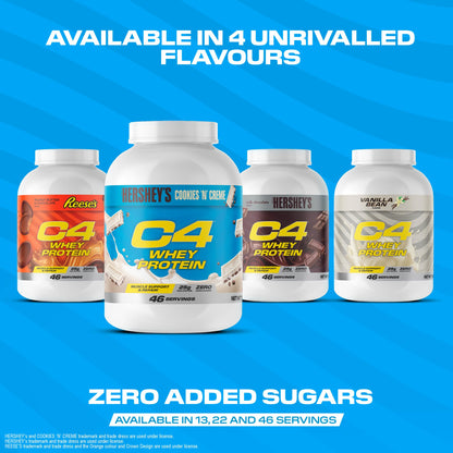 Cellucor C4 Whey Protein Powder, Low Sugar, Post-Workout Recovery