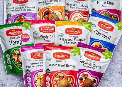 Linwoods Milled Flaxseed with Bio Cultures & Vitamin D 360g, High in vitamin D, High in Fibre, High in Omega 3 (ALA), Source of Protein, maintenance of normal bones and teeth, reduction of tiredness, Maintenance of normal blood cholesterol levels