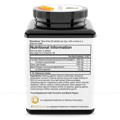 Youtheaory Turmeric Advanced Formula -180 Count