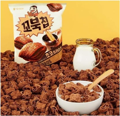 Turtle Chips Choco Churros, Chocolate and Cinnamon Flavour, 481g, Korean Snack