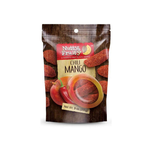 Nutty & Fruity - Dried Mango Slices with Chili - Healthy Snack, Non-GMO, Vegan, Gluten-Free (9 oz)