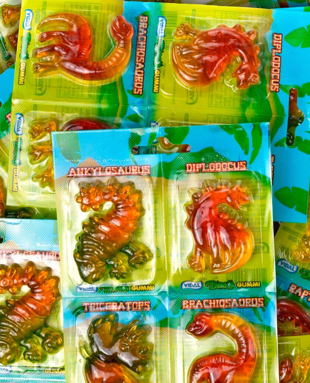 Vidal Dino Jelly Dinosaur Flavour, Strawberry Flavour, 66 Count Size