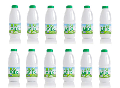Semi Skimmed JUST MILK (12 Bottles)