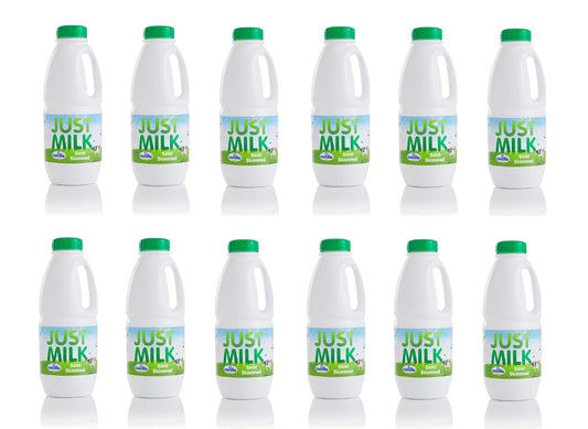Semi Skimmed JUST MILK (12 Bottles)