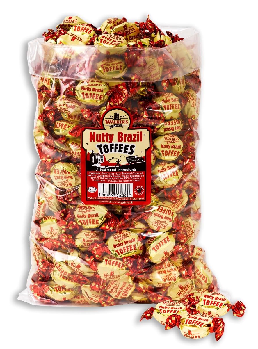Walkers Nonsuch Nutty Brazil Toffees 2.5 kg