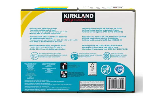Kirkland Signature Extra-Large Antibacterial Surface Wipes, Lemon/Fresh Air Scent 320 pack