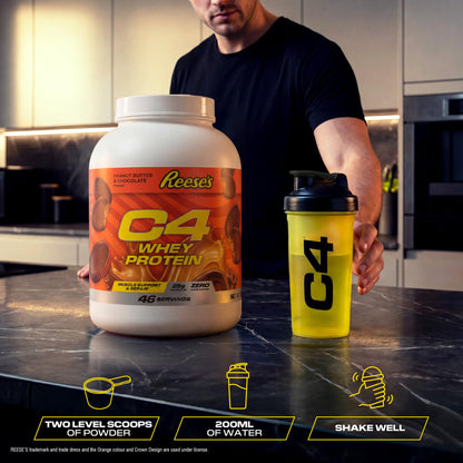 Cellucor C4 Whey Protein Powder, Low Sugar, Post-Workout Recovery