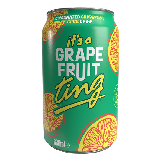 Ting Zesty Fruit Fizz Sparkling Grapefruit Drink, 24 x 330 ml