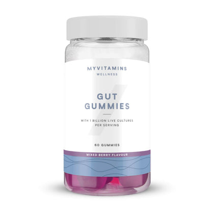Myprotein Gut Gummies – Probiotic Gummies with Vitamin C – Supports Digestion, Gut Health & Immune System – Mixed Berry Flavor – Gluten-Free – 60 Gummies