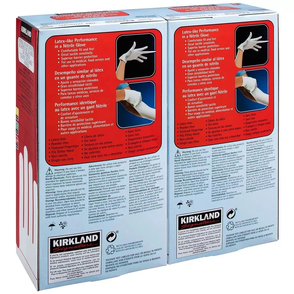 Kirkland Signature Nitrile Exam 400 Multi-Purpose Gloves Small by Kirkland Signature