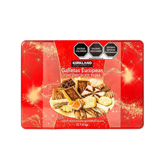 Kirkland Signature European Cookies with Belgian Chocolate - 1.4kg, (Pack of 1)