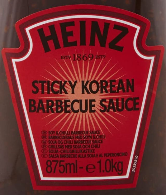 Heinz Korean Barbecue Sauce 6 x 875ml