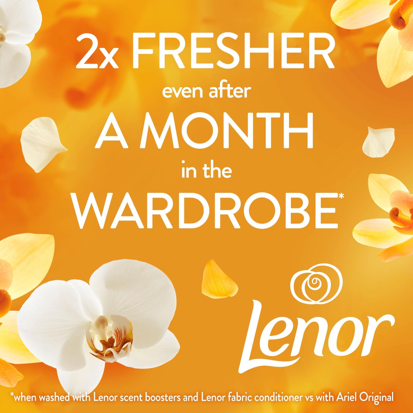 Lenor Laundry Perfume Scent Booster 735g, Gold Orchid, Non-Stop Freshness Up to 12 Weeks in Storage, Granules
