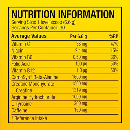 C4 Original Beta Alanine Sports Nutrition Bulk Pre Workout Powder for Men & Women