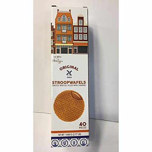 Le Chic Patissier Stroopwafels Toasted Waffles with Caramel - 40pk