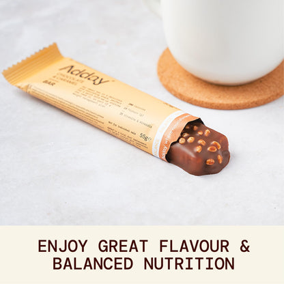Adday - Low Calorie, High Protein Total Diet Meal Replacement Bar - Gluten Free, Vegan Friendly and Halal - 100% Nutritionally Complete with Fibre, Vitamin D, Iron and More
