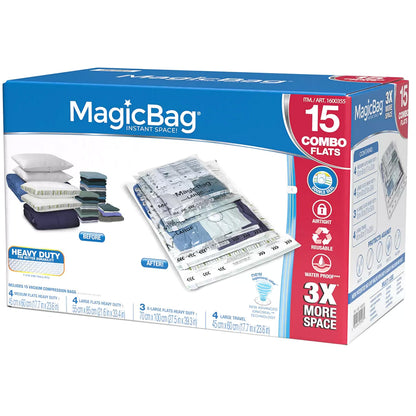 Magicbag 15 Pack Magic Bag Space Bag 4 Size Storage Bags