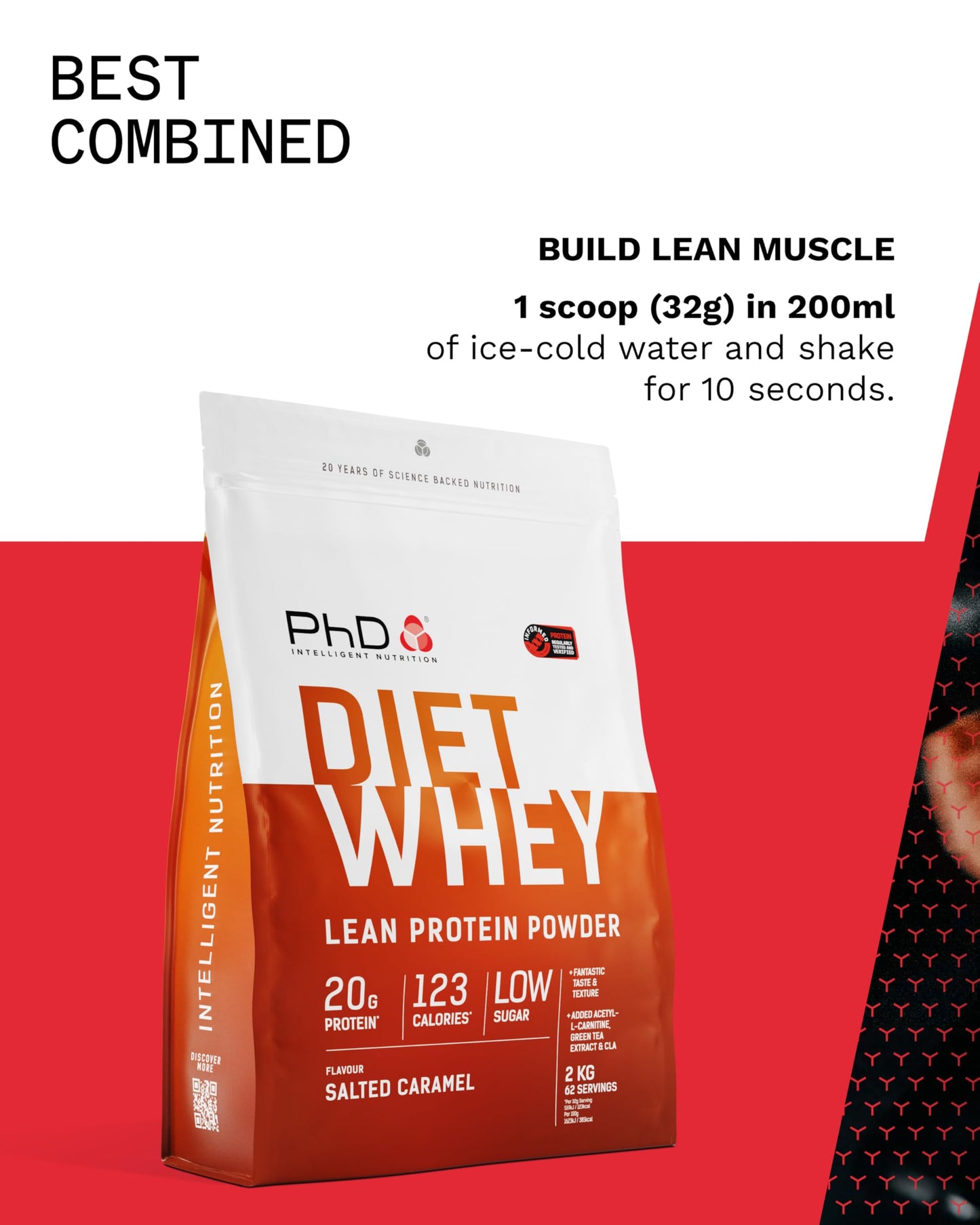 PhD Nutrition Diet Whey High Protein Lean Matrix, Whey Protein Powder, High Protein