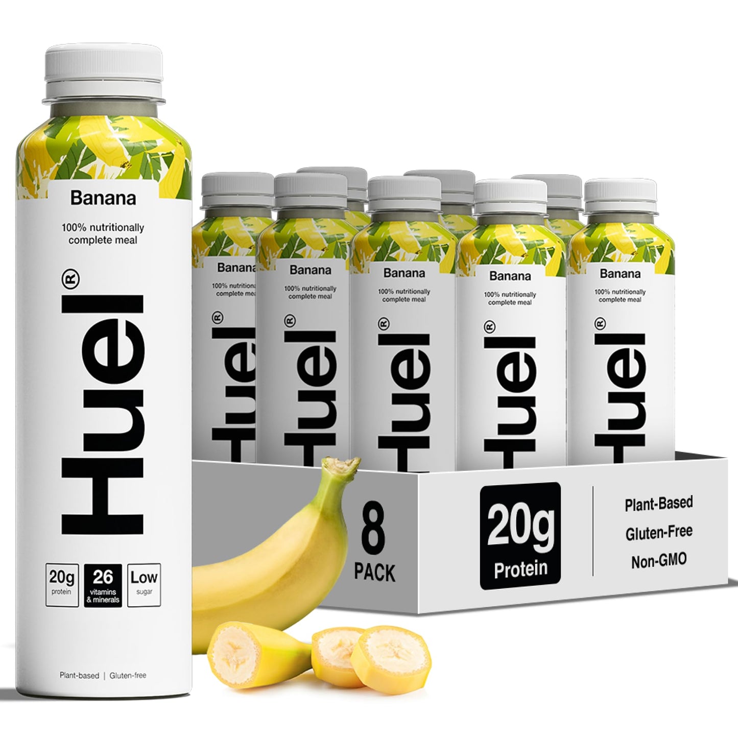 Huel Ready-to-drink Meal, Protein Shakes, Pre-Portioned Meal, 20g of Protein per Bottle, Rich in Essential Vitamins, Minerals and Fibre Meal Replacement Shake