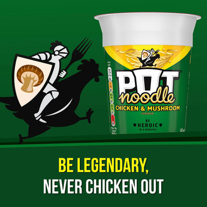 Pot Noodle Chicken & Mushroom Instant Vegetarian Snack
