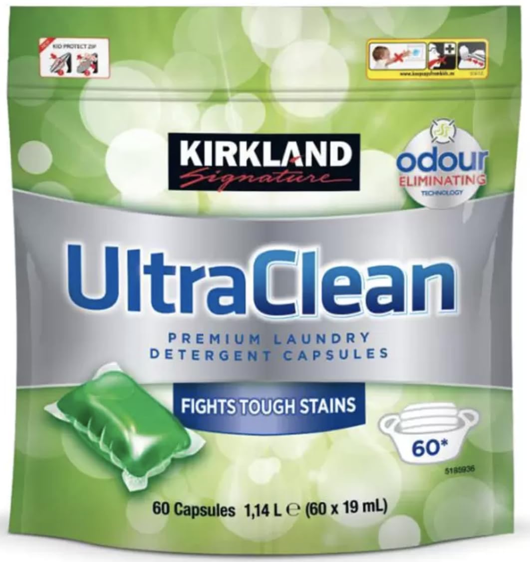 Kirkland Signature Ultra Clean Laundry Bio Detergent, 2 x 60 Pack