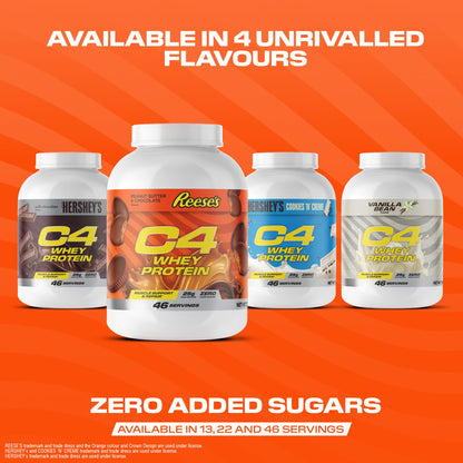 Cellucor C4 Whey Protein Powder, Low Sugar, Post-Workout Recovery