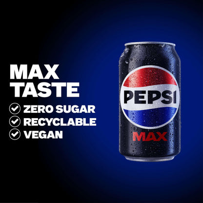 Pepsi Max No Sugar Cola Cans 24 x 330ml