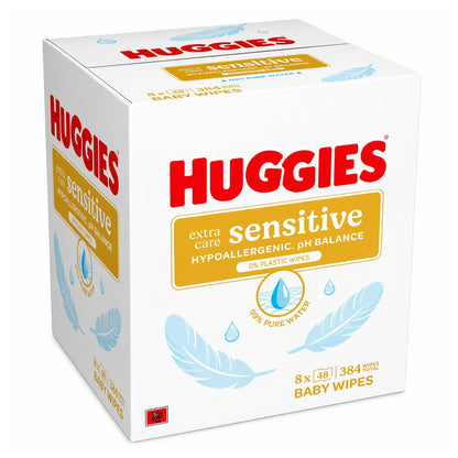 Huggies Extra Care 8 x 48 Wipes
