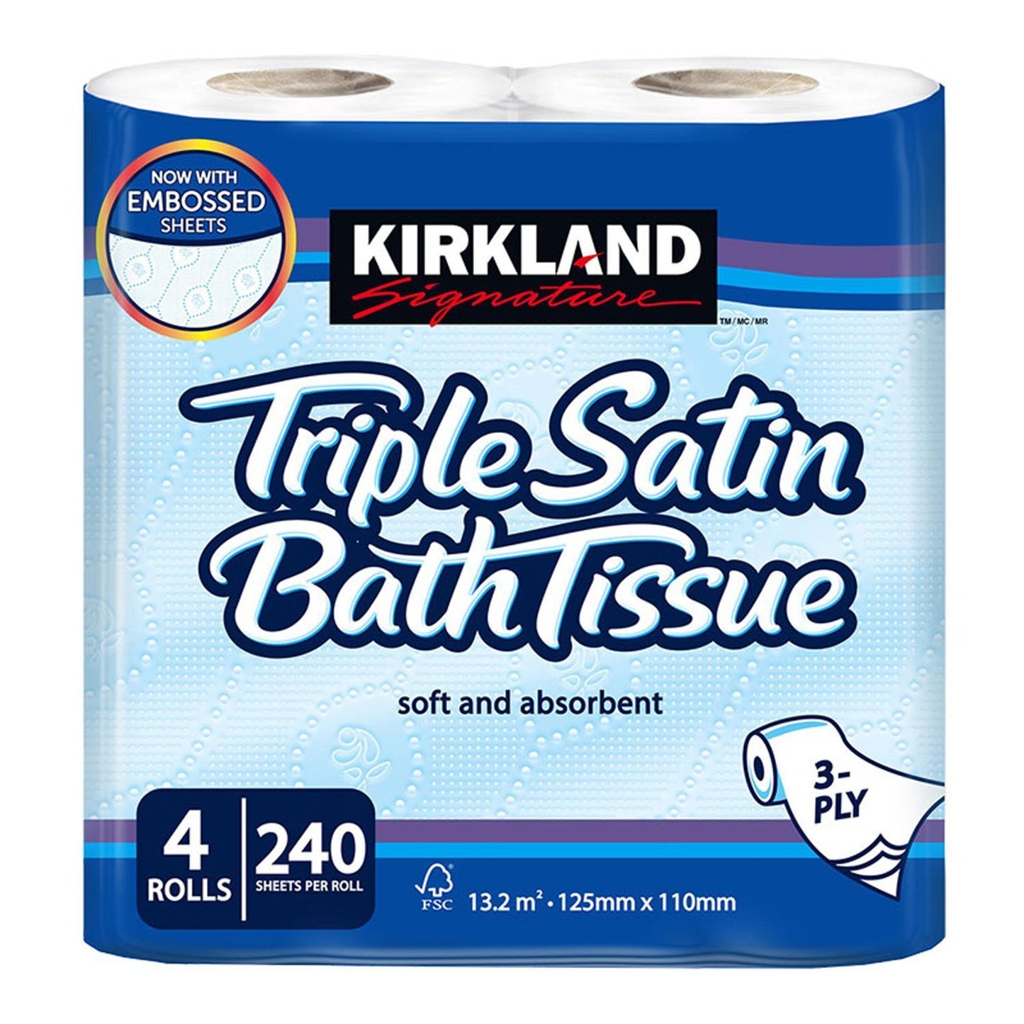 Kirkland Signature Triple Toilet Tissue 4 Rolls