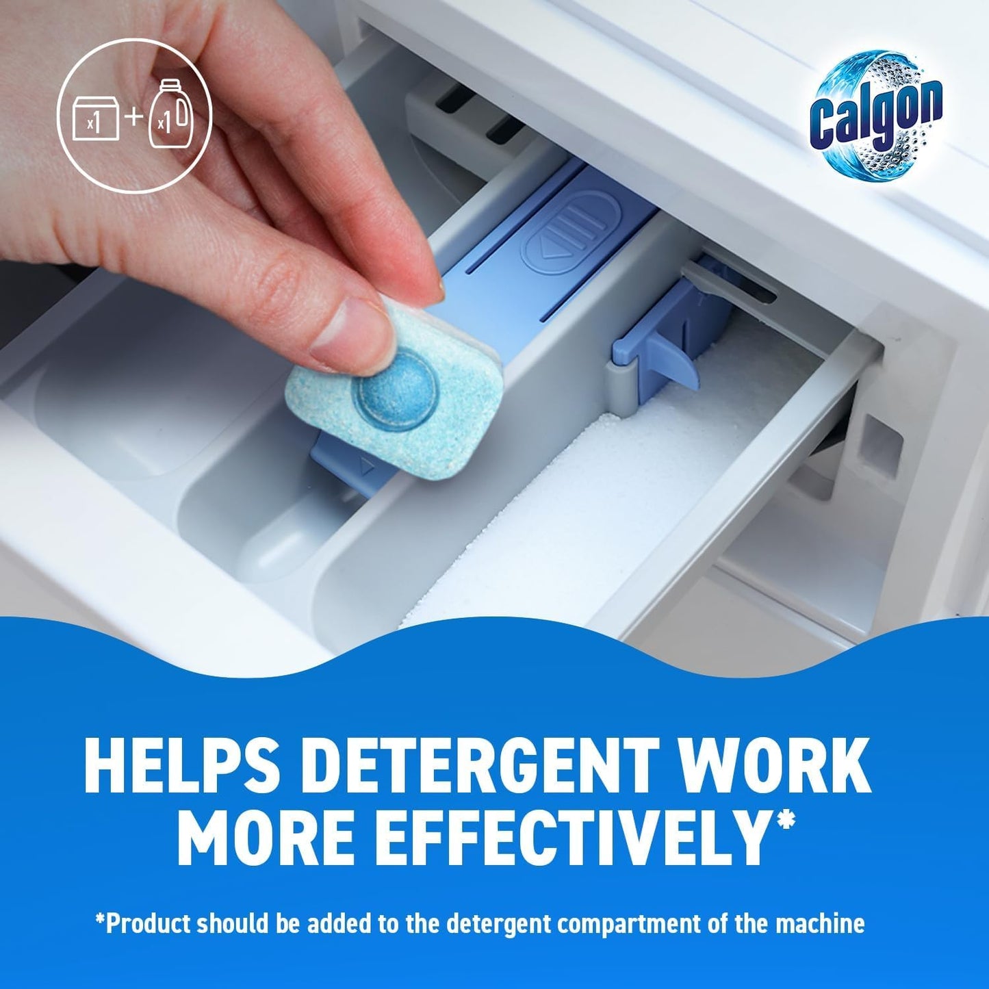 Calgon 4-in-1 Washing Machine Cleaner and Water Softener Tablets