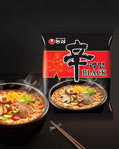 Nongshim Shin Ramyun Black 130g Halal - Premium Ramen - Korean Spicy Instant Noodle (20, Shin Ramyun Black 130g)