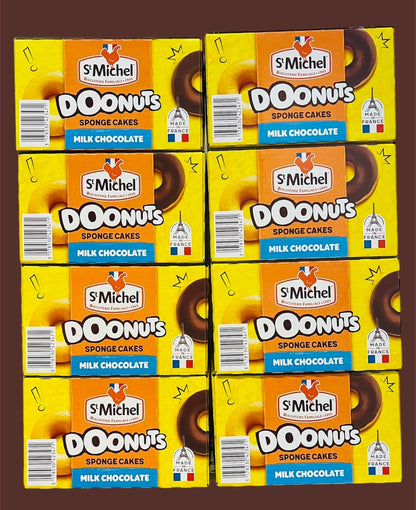 St Michel Doonuts Milk Chocolate Sponge Cakes, Ring Shaped, 720g, Pack of 24