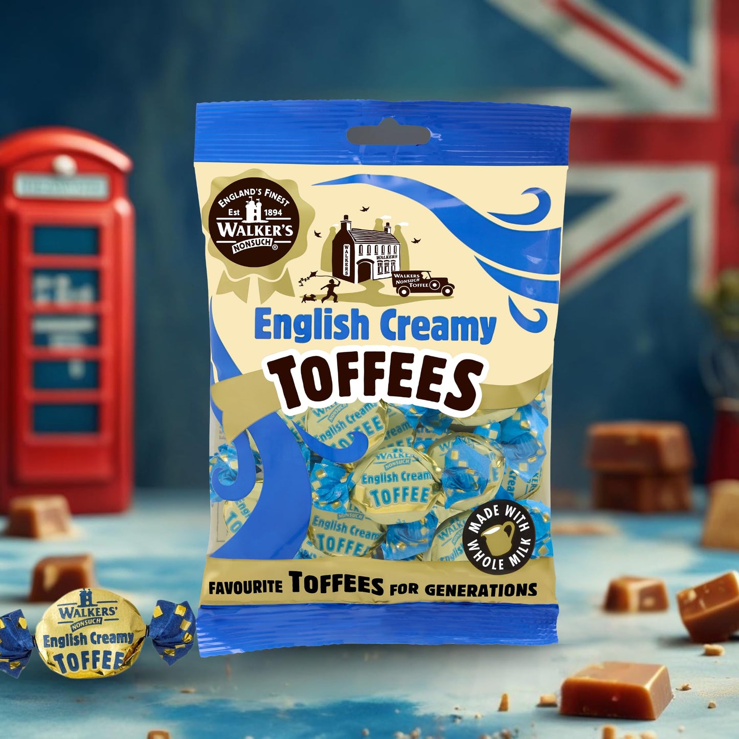 Walkers English Creamy Toffees 150g