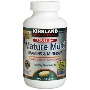 Kirkland Signature Adults 50+ Mature Multi, 400 Tablets (Pack of 3) by Kirkland Signature