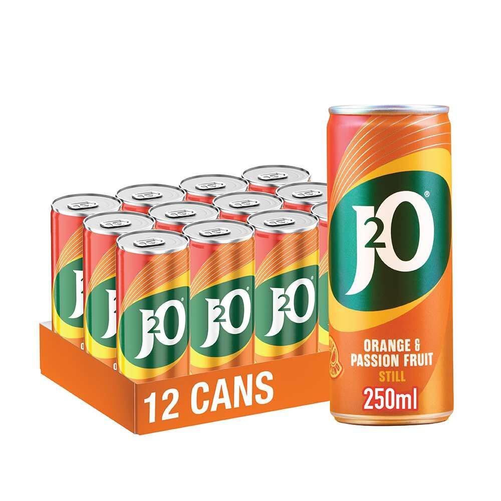 J2O Fruit Blend Juice Drink - Orange and Passionfruit, 6 x 250ml