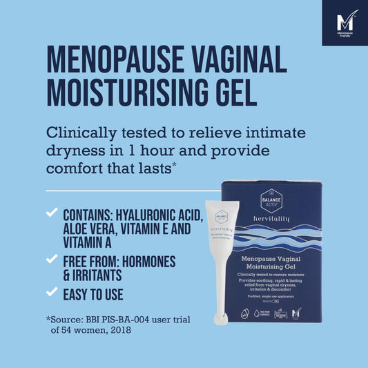 Balance Activ Vaginal Moisturiser, Menopause Moisture Gel, Long-Lasting, Fast Relief from Vaginal Dryness and Discomfort, Vaginal Dryness Treatment for Women