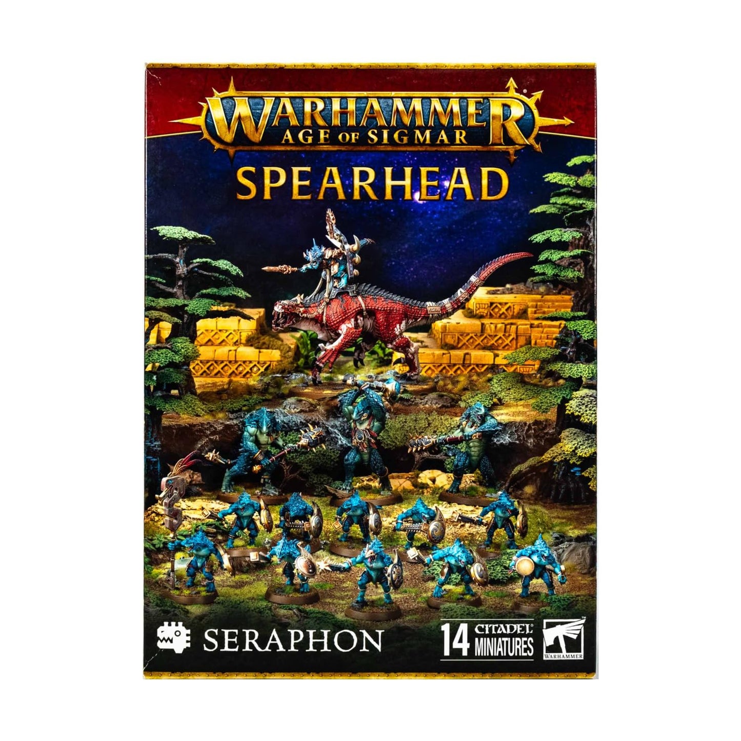 Games Workshop Warhammer AoS - Spearhead Seraphon, Green, Blue