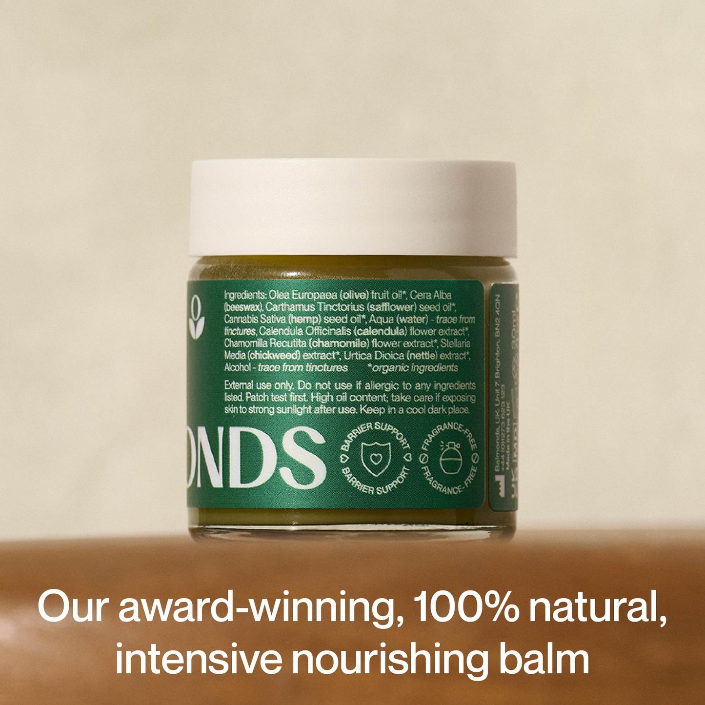 Balmonds Skin Salvation Moisturising Balm - Natural Eczema & Psoriasis Treatment Suitable for All Ages, Handmade in UK