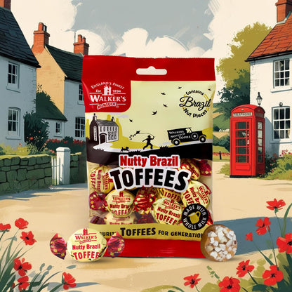 Walkers Nonsuch Nutty Brazil Toffees 150g