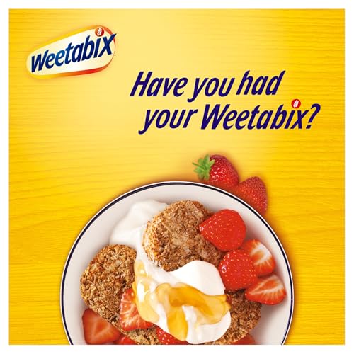 Weetabix Original Pack of 96 x 1 Biscuit (18g) – 100 percent Wholegrain & High Fibre – Source of Iron & Vitamin B1 – UK’s No.1 Breakfast Cereal
