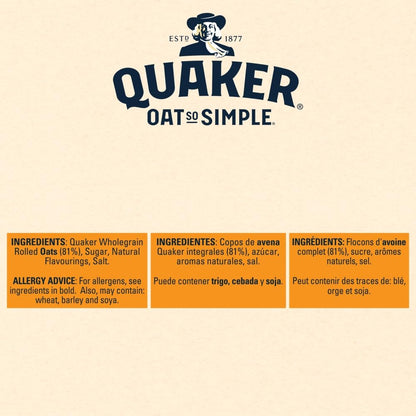 Quaker Oat So Simple Golden Syrup Porridge Sachets