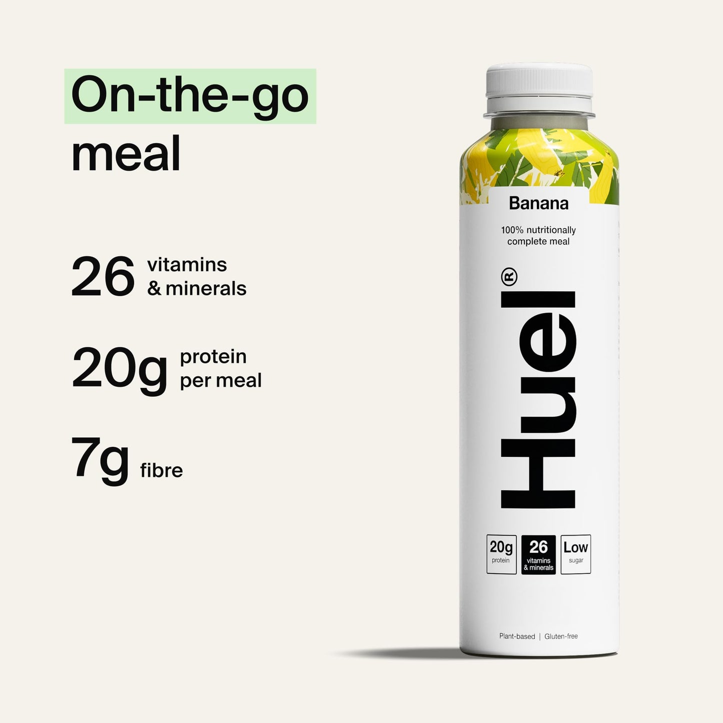 Huel Ready-to-drink Meal, Protein Shakes, Pre-Portioned Meal, 20g of Protein per Bottle, Rich in Essential Vitamins, Minerals and Fibre Meal Replacement Shake