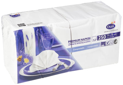 Duni 250 Premium Napkins, 33 cm, 3-Ply