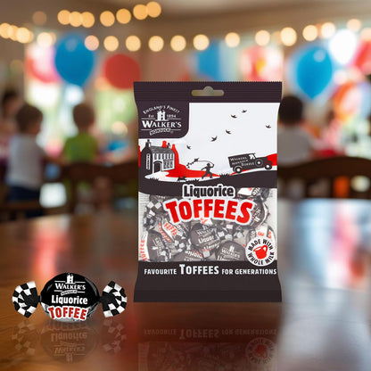 Walkers Nonsuch Liquorice Toffees (150g) - Pack of 2