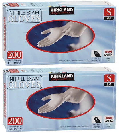 Kirkland Signature Nitrile Exam 400 Multi-Purpose Gloves Small by Kirkland Signature