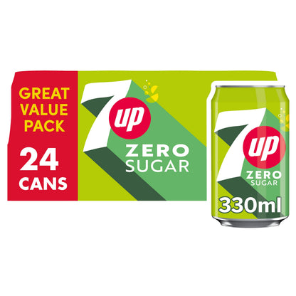 7UP Free, 330 ml (Pack of 24)