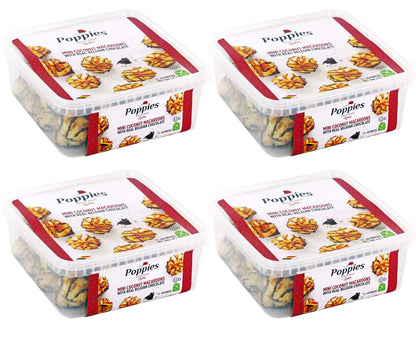 Poppies Master Baker Mini Coconut Macaroons with Real Belgian Chocolate - 700g (Pack of 4)