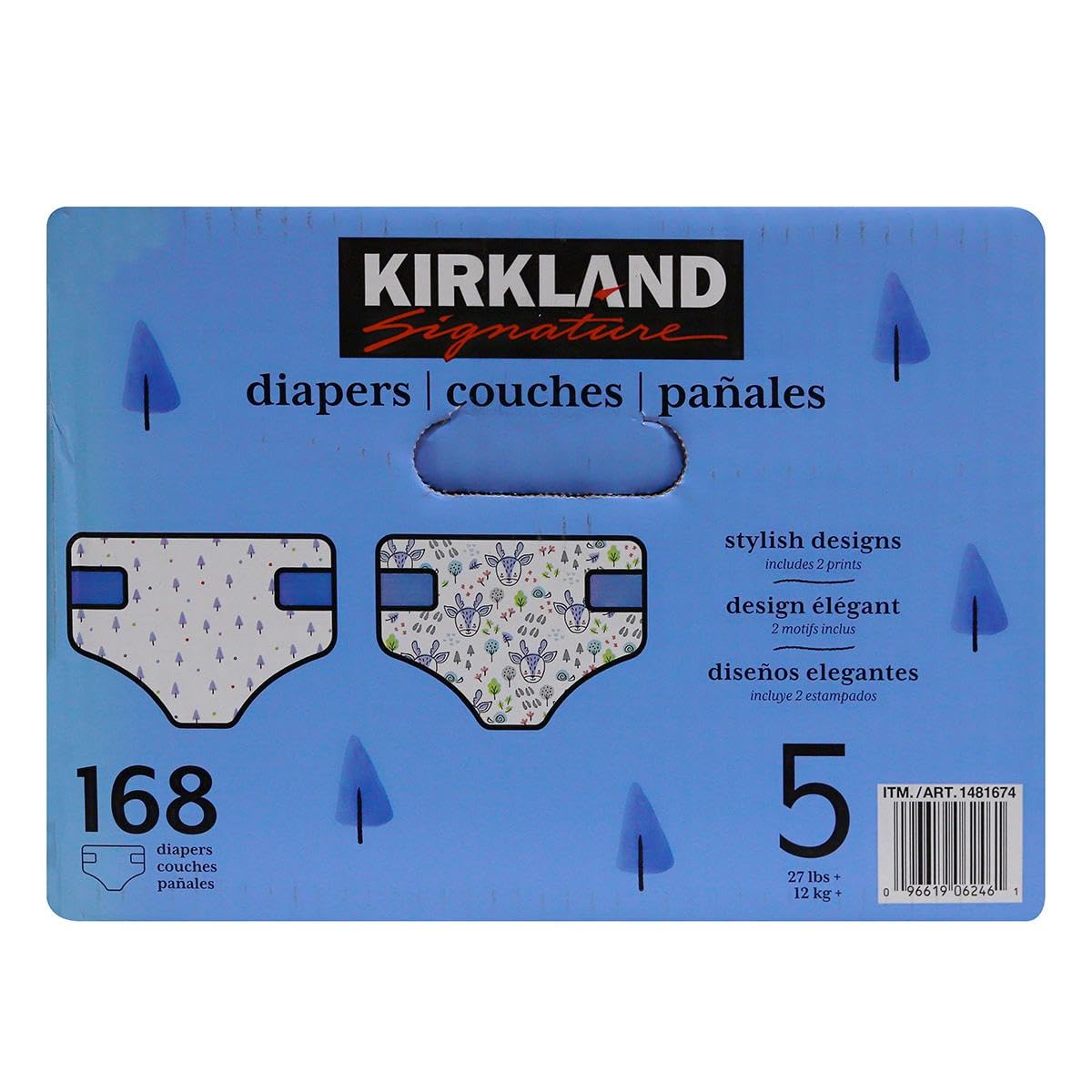 Kirkland Signature Diapers, Size 5 (168-Count)