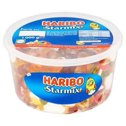 Haribo Starmix 1kg sweets party tub star mix